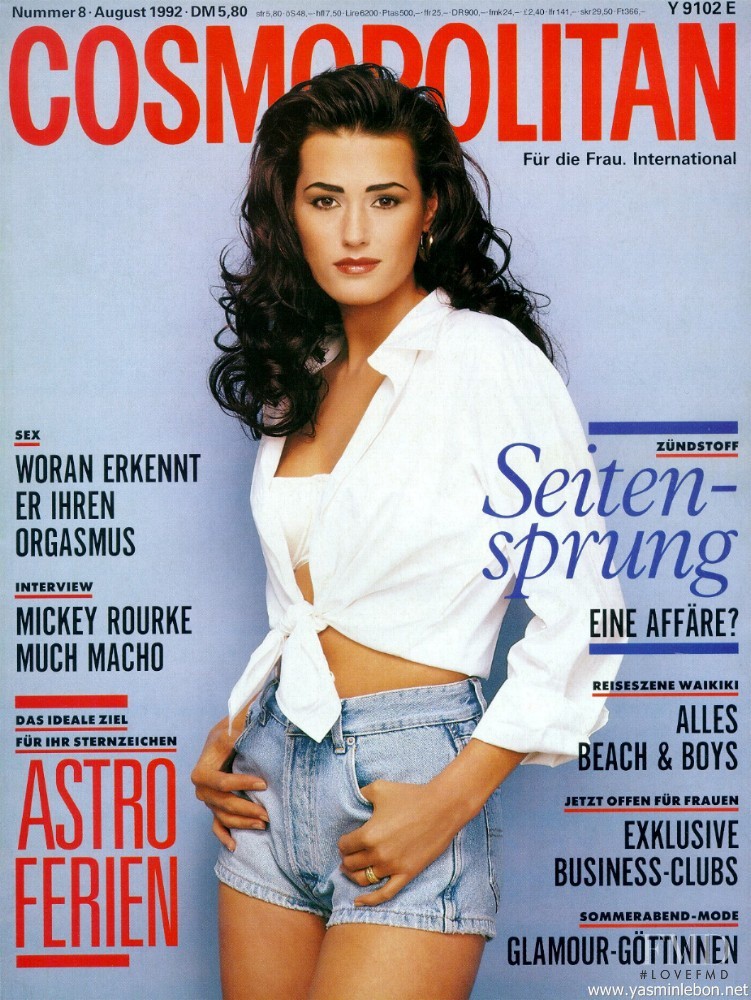 Cover of Cosmopolitan Germany with Yasmin Le Bon, August 1992 (ID:6881 ...