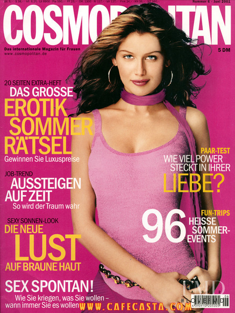 Laetitia Casta featured on the Cosmopolitan Germany cover from June 2011