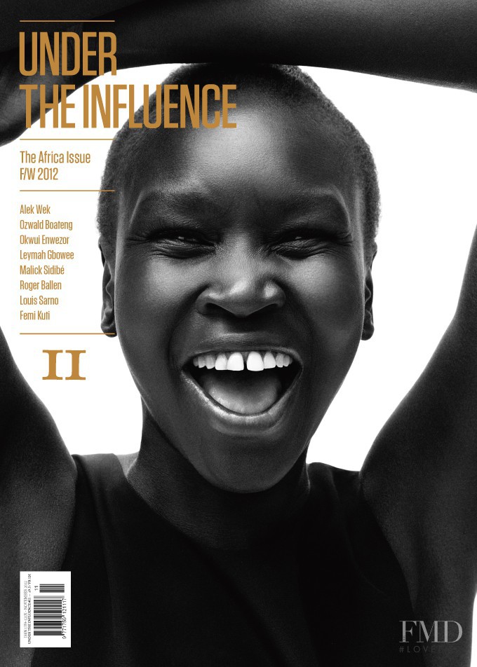 Alek Wek featured on the Under the influence cover from September 2012