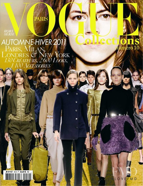  featured on the Vogue Collections Paris cover from May 2010