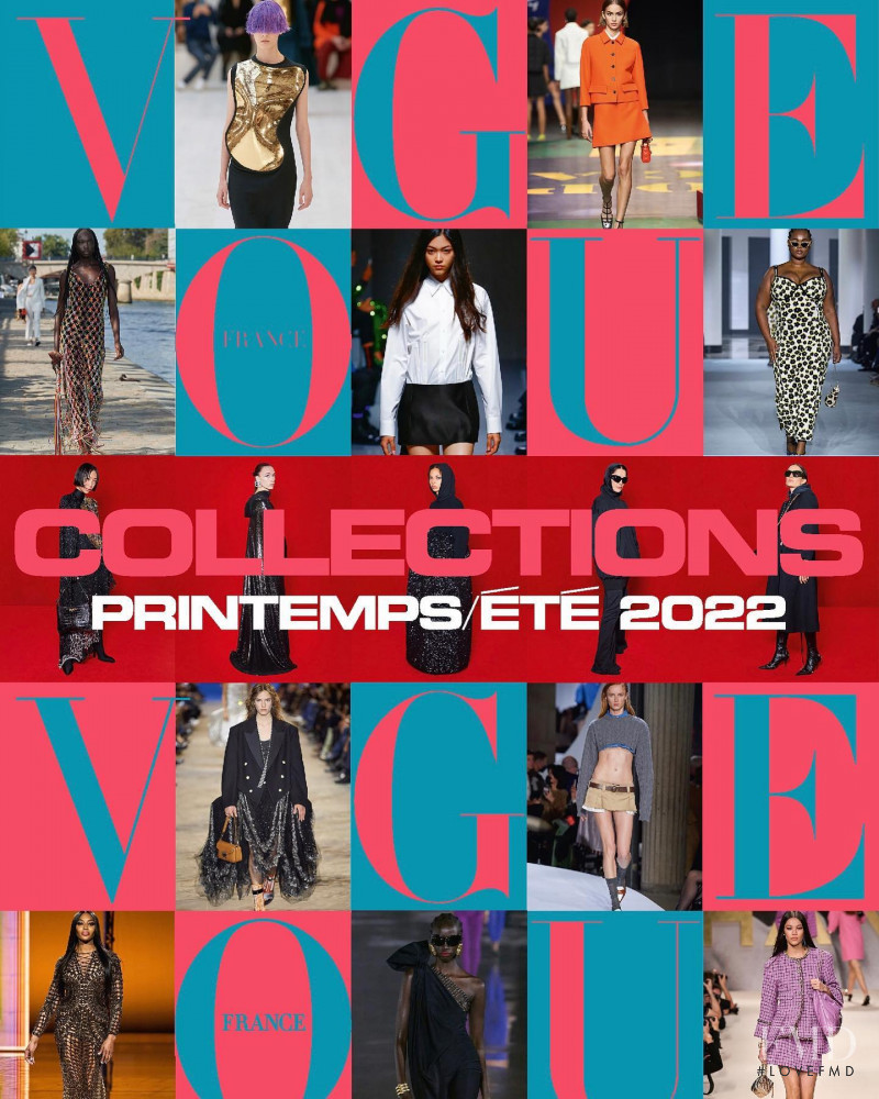 featured on the Vogue Collections Paris cover from December 2021