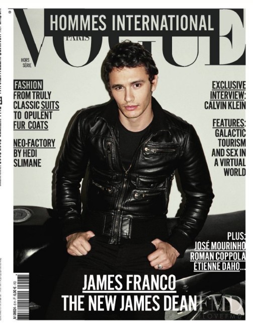 James Franco featured on the Vogue Hommes International cover from September 2007