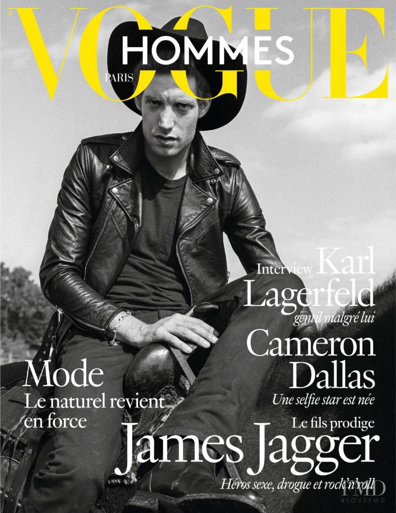 James Jagger featured on the Vogue Hommes International cover from February 2016