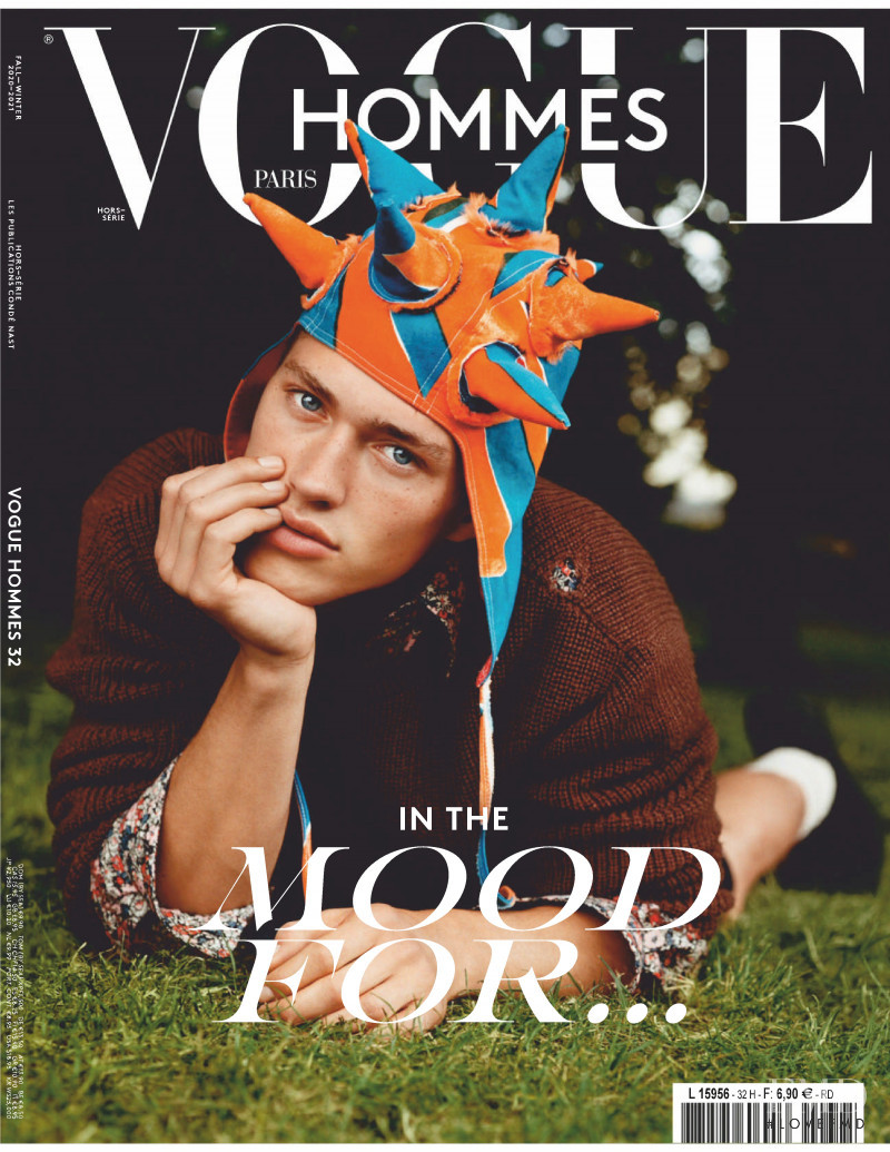 Valentin Humbroich featured on the Vogue Hommes International cover from September 2020
