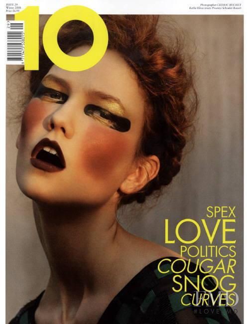 Karlie Kloss featured on the 10 Magazine cover from December 2008