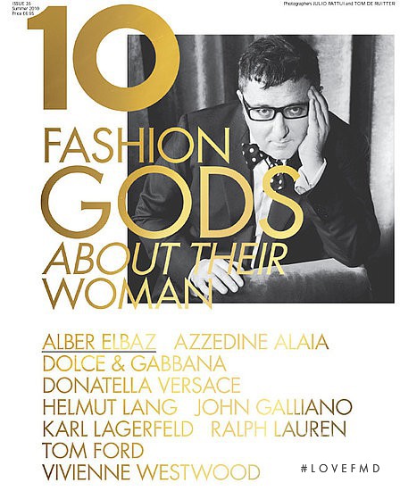 Alber Elbaz featured on the 10 Magazine cover from May 2010