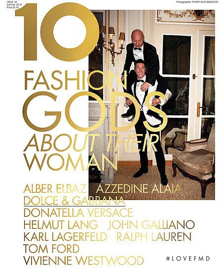Dolce & Gabbana featured on the 10 Magazine cover from May 2010