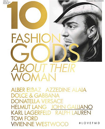 John Galliano featured on the 10 Magazine cover from May 2010