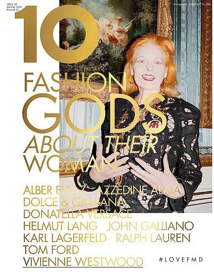 Vivienne Westwood featured on the 10 Magazine cover from May 2010
