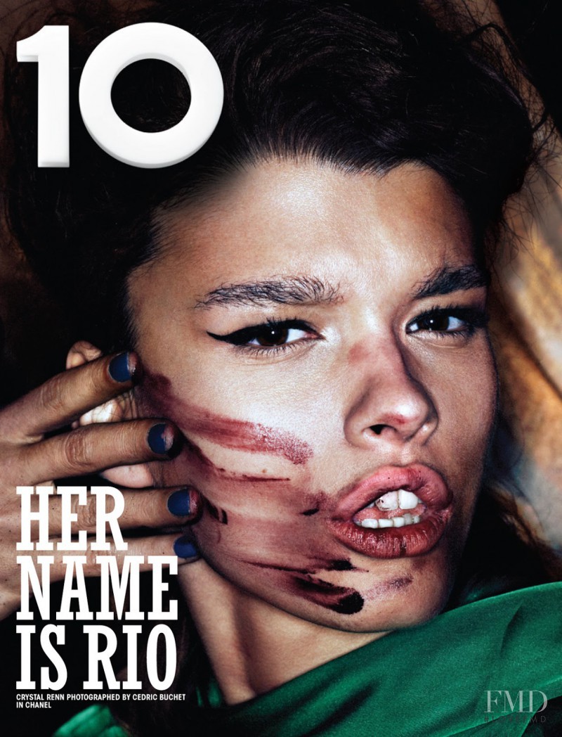 Crystal Renn featured on the 10 Magazine cover from December 2012