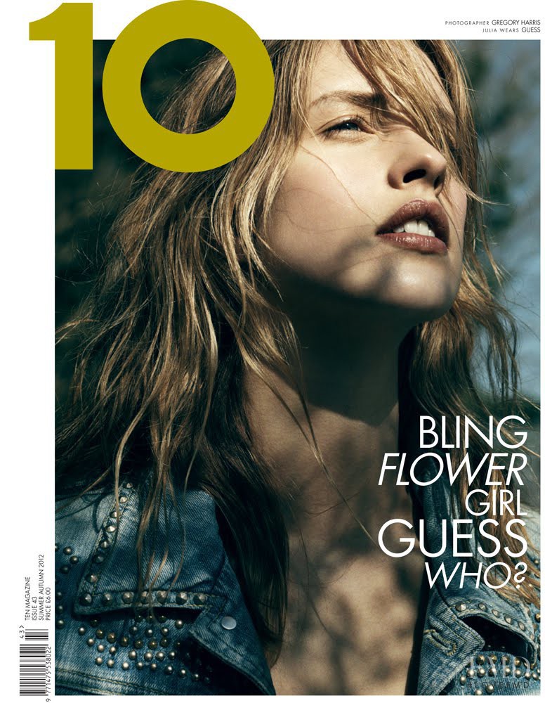 Julia Frauche featured on the 10 Magazine cover from June 2012
