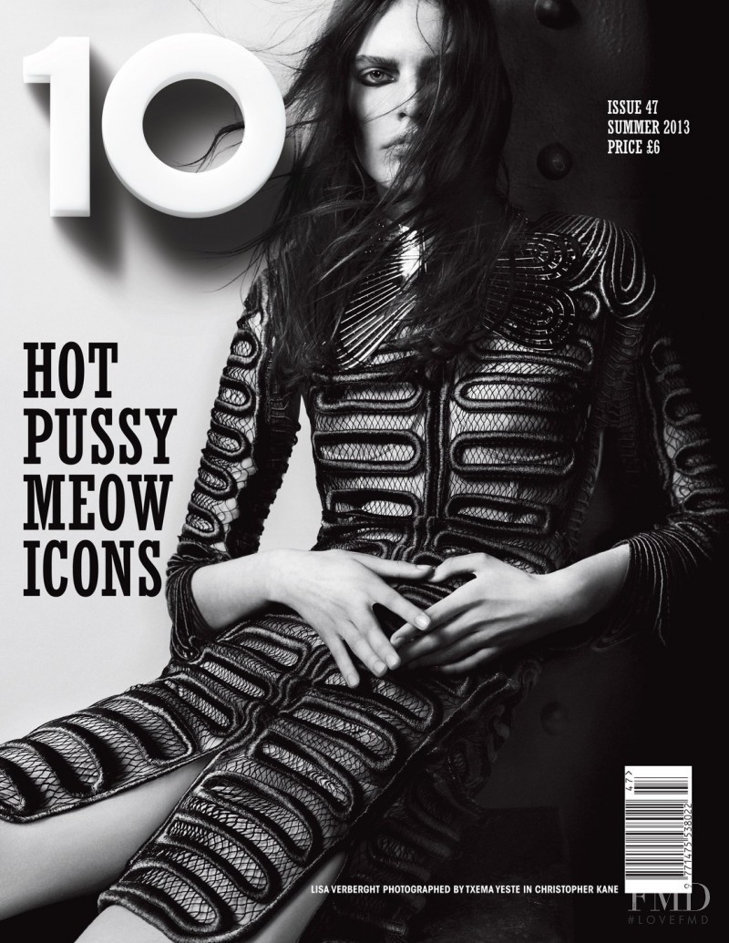 Lisa Verberght featured on the 10 Magazine cover from June 2013