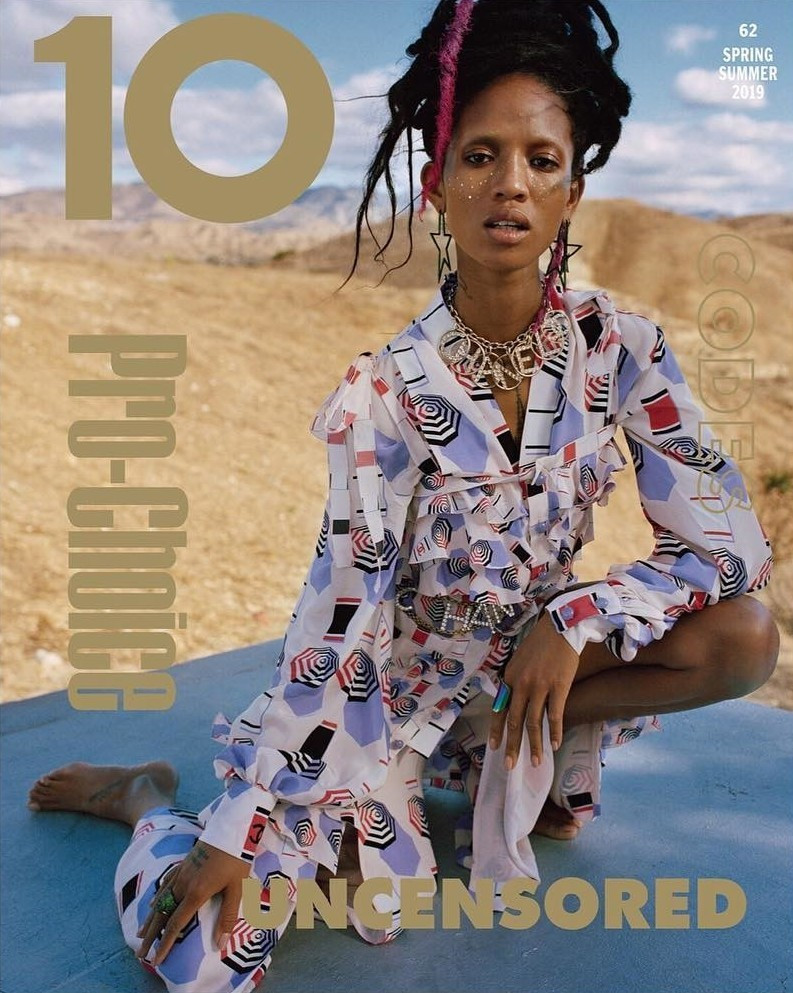 Adesuwa Aighewi featured on the 10 Magazine cover from March 2019