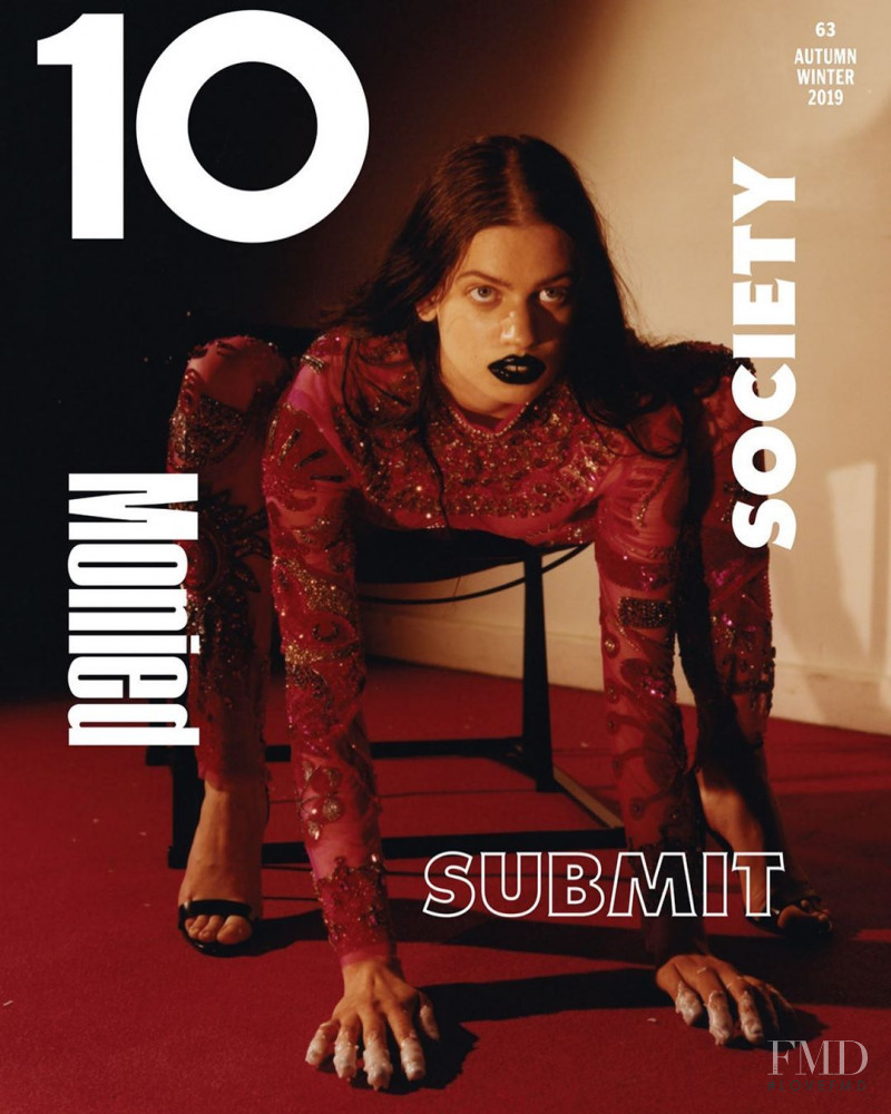 Lily McMenamy featured on the 10 Magazine cover from September 2019