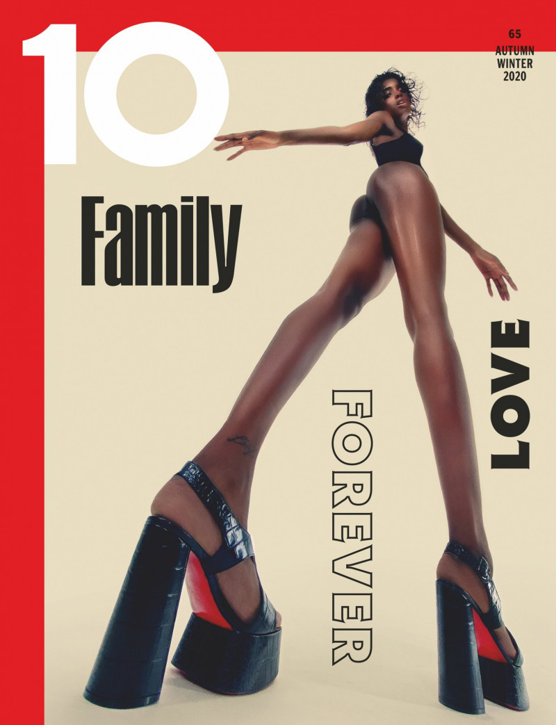 Leomie Anderson featured on the 10 Magazine cover from September 2020