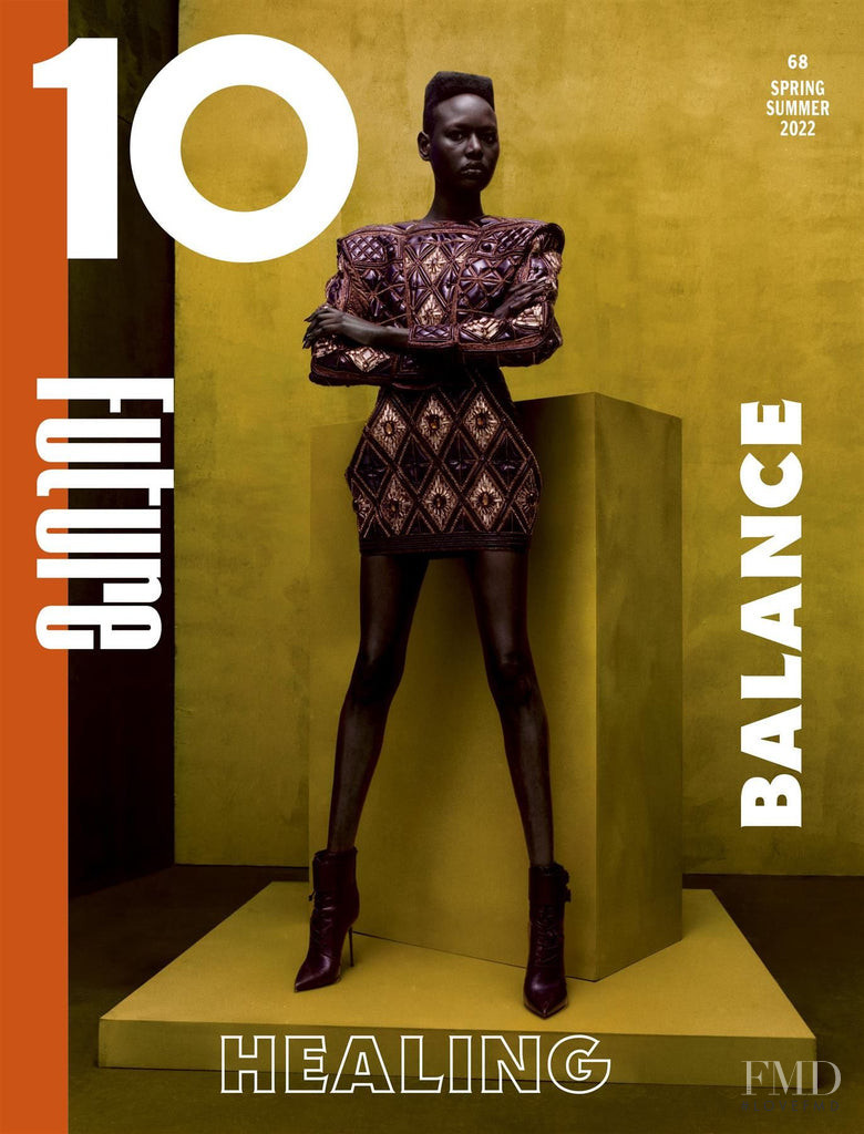 Ajak Deng featured on the 10 Magazine cover from February 2022