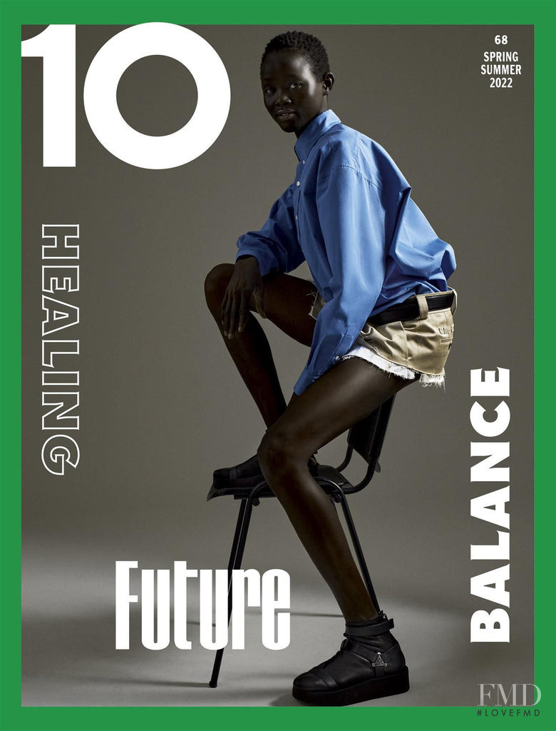 Anyiel Majok featured on the 10 Magazine cover from February 2022