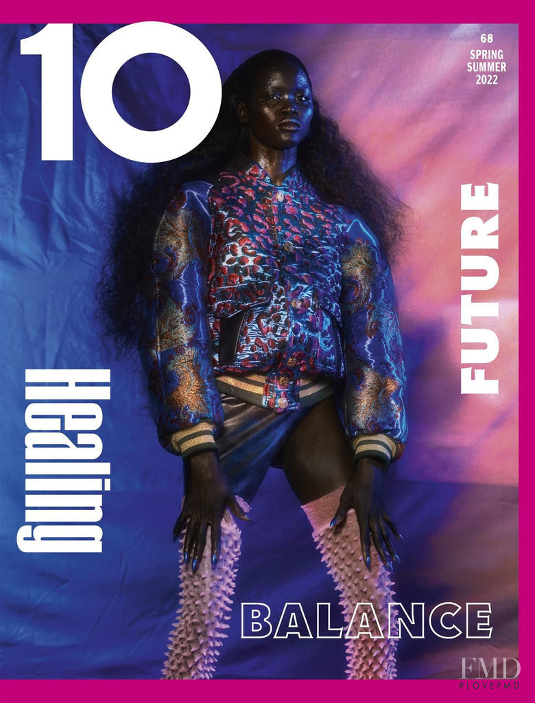 Anyiel Majok featured on the 10 Magazine cover from February 2022