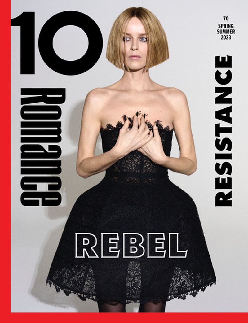 Eva Herzigova featured on the 10 Magazine cover from March 2023