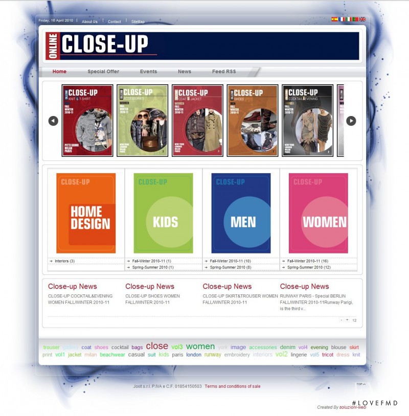  featured on the Close-UpOnline.com screen from April 2010