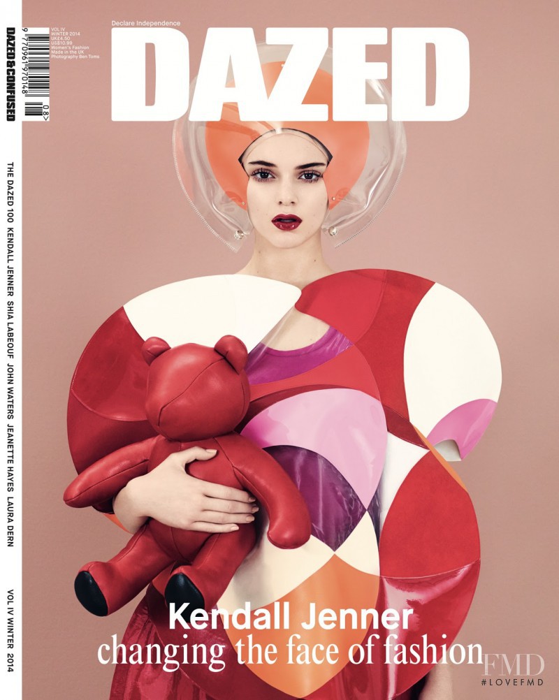 Kendall Jenner featured on the Dazed cover from December 2014