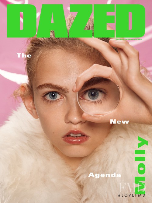 Molly Bair featured on the Dazed cover from September 2015