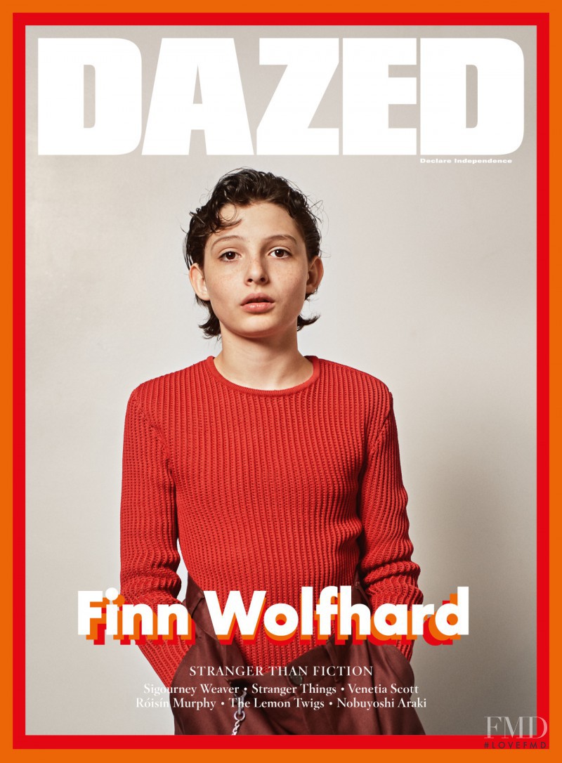 Finn Wolfhard featured on the Dazed cover from December 2016