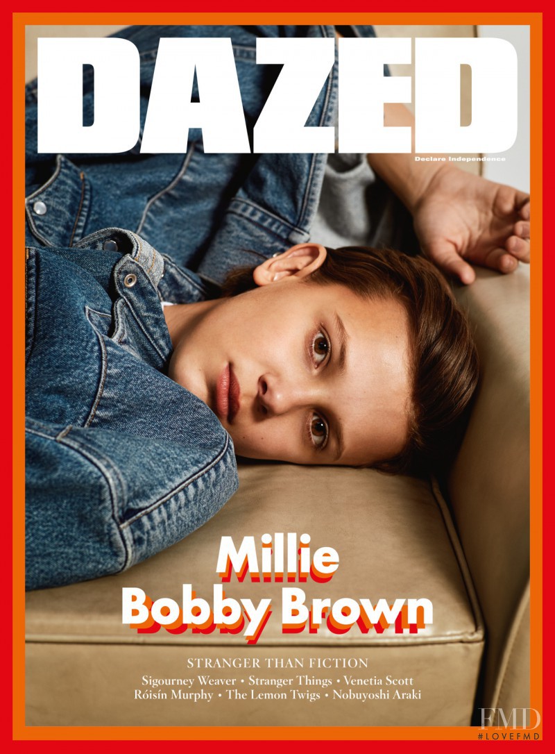 Millie Bobby Brown  featured on the Dazed cover from December 2016