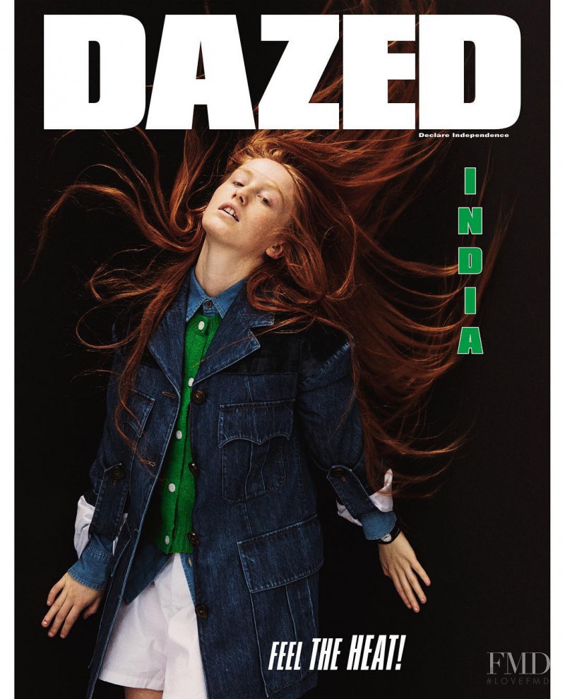 India Salvor Menuez featured on the Dazed cover from June 2016