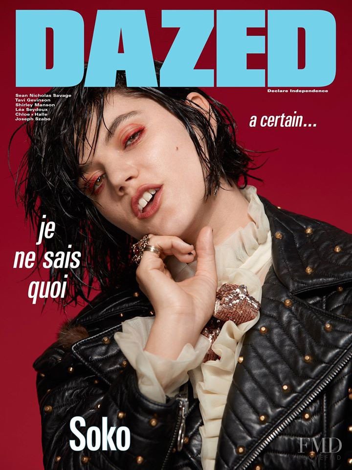 SoKo featured on the Dazed cover from September 2016