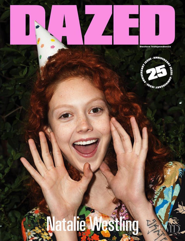 Natalie Westling featured on the Dazed cover from September 2016