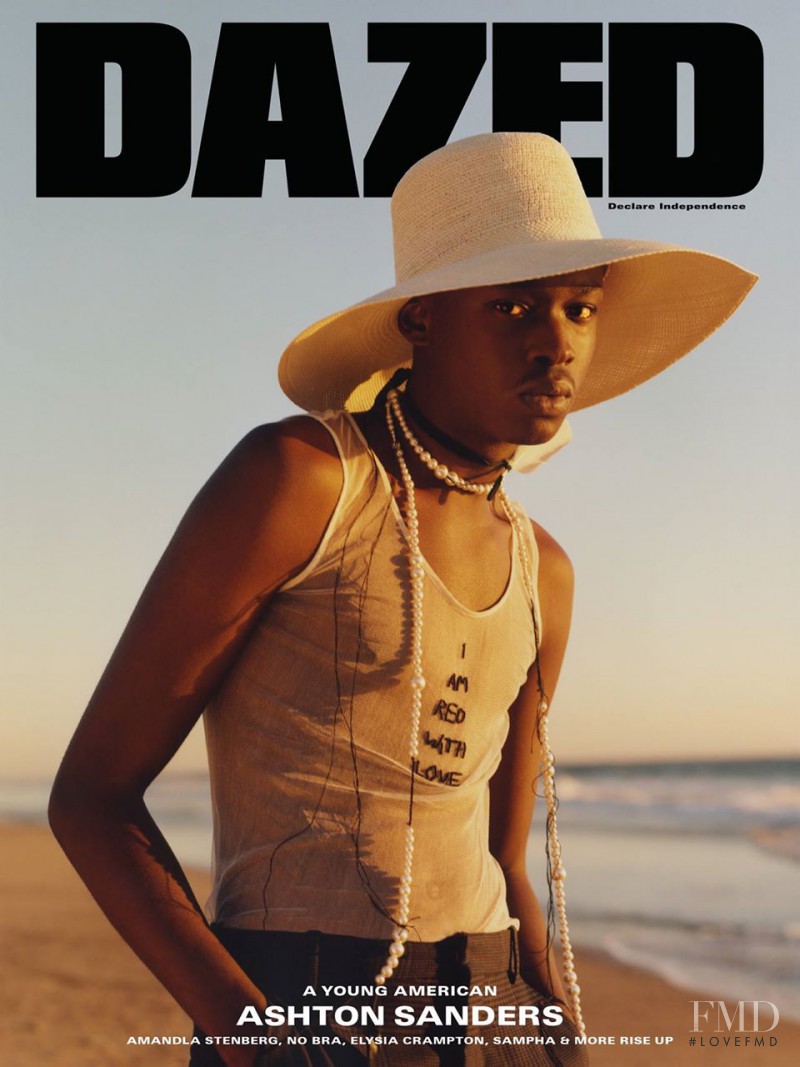 Ashton Sanders featured on the Dazed cover from February 2017