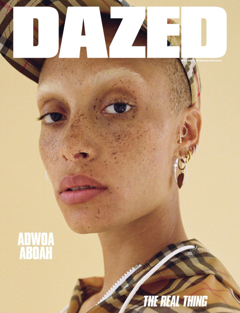Adwoa Aboah featured on the Dazed cover from October 2017