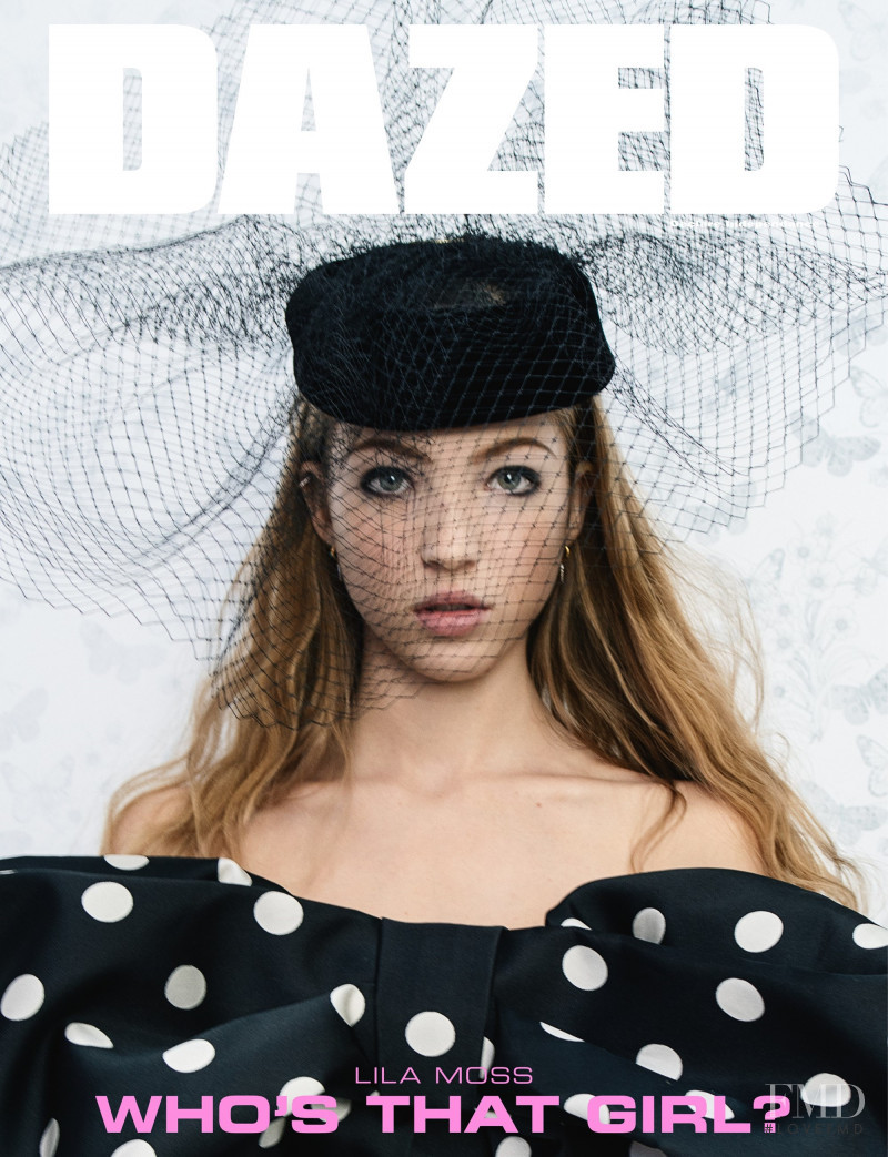 Lila Grace Moss featured on the Dazed cover from December 2018