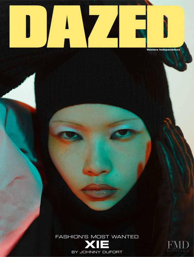 Xie Chaoyu featured on the Dazed cover from October 2018