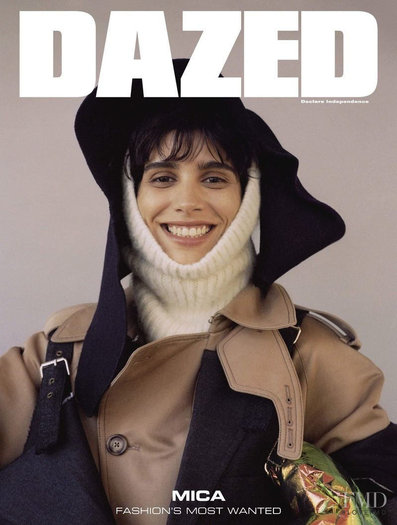 Mica Arganaraz featured on the Dazed cover from October 2018