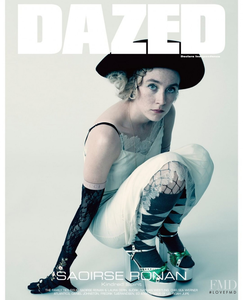 Saoirse Ronan featured on the Dazed cover from December 2019