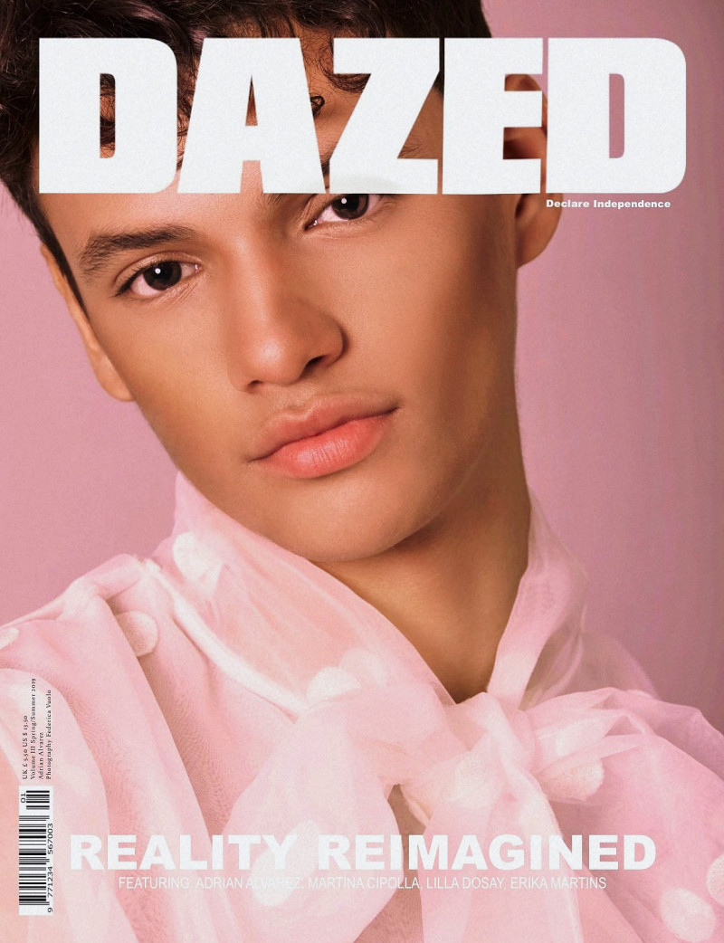 Adrian Alvarez featured on the Dazed cover from February 2019