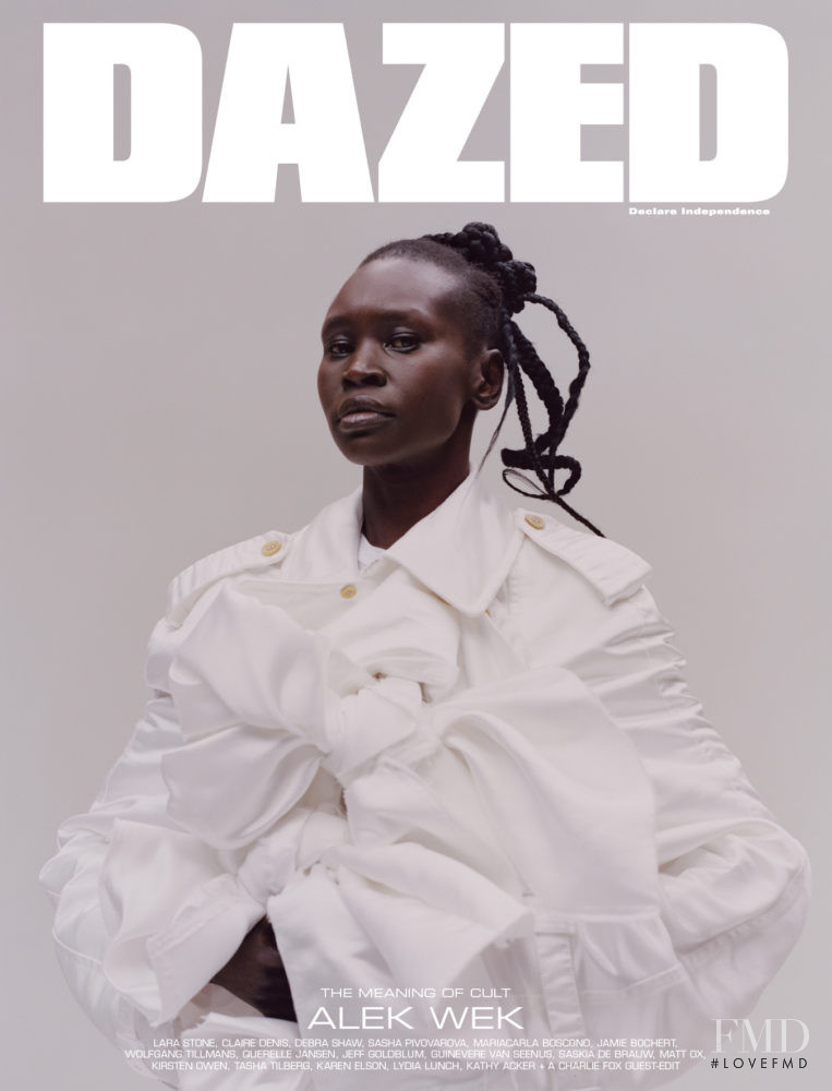 Alek Wek featured on the Dazed cover from May 2019