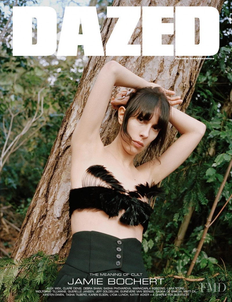 Jamie Bochert featured on the Dazed cover from May 2019