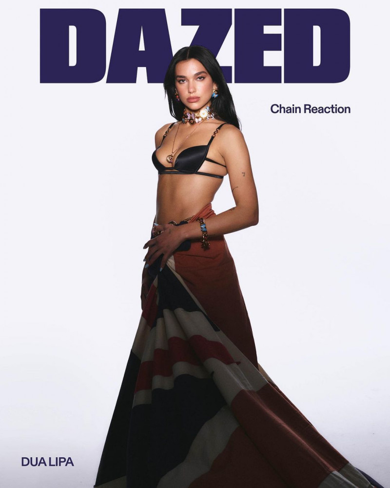 Dua Lipa featured on the Dazed cover from June 2023