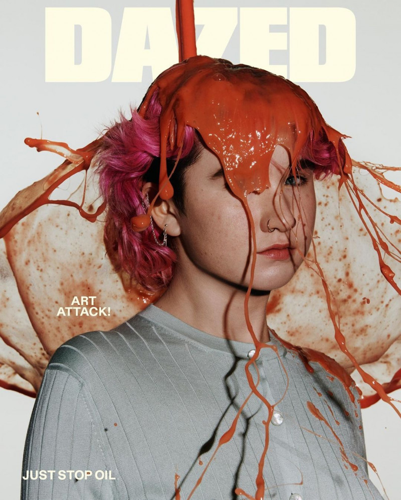 Just Stop Oil featured on the Dazed cover from March 2023