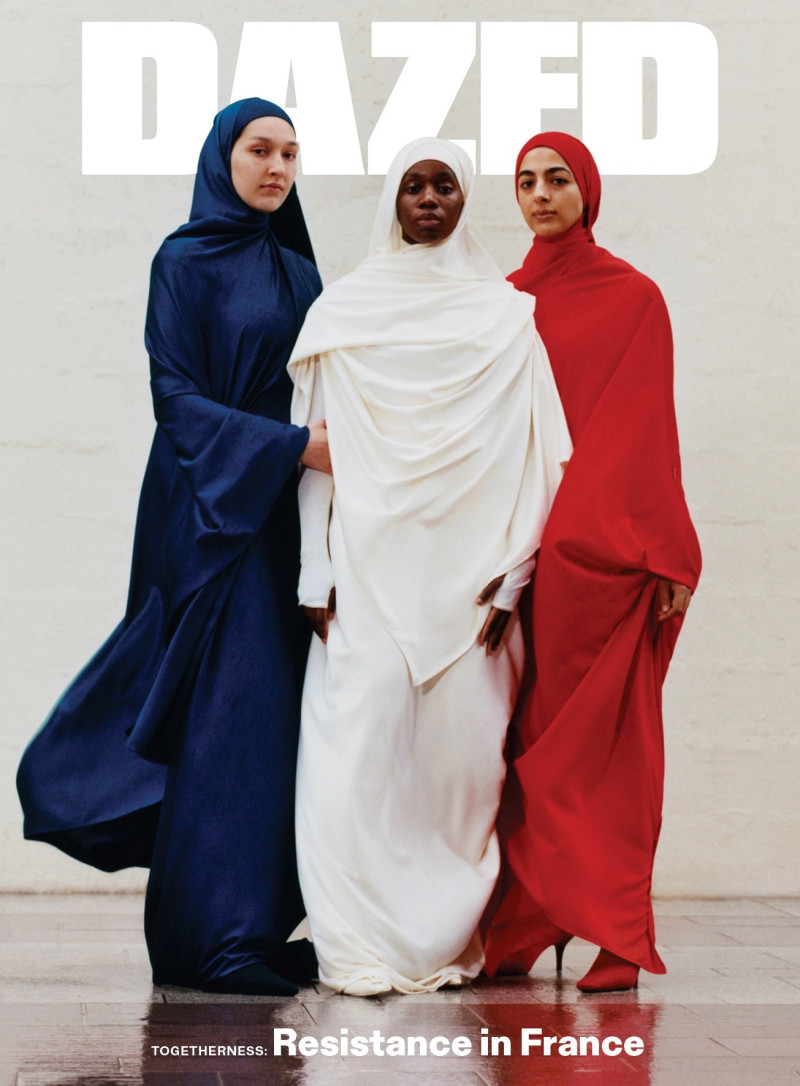 Foune Diawara, Hawa Doucoure, Yousra featured on the Dazed cover from November 2023