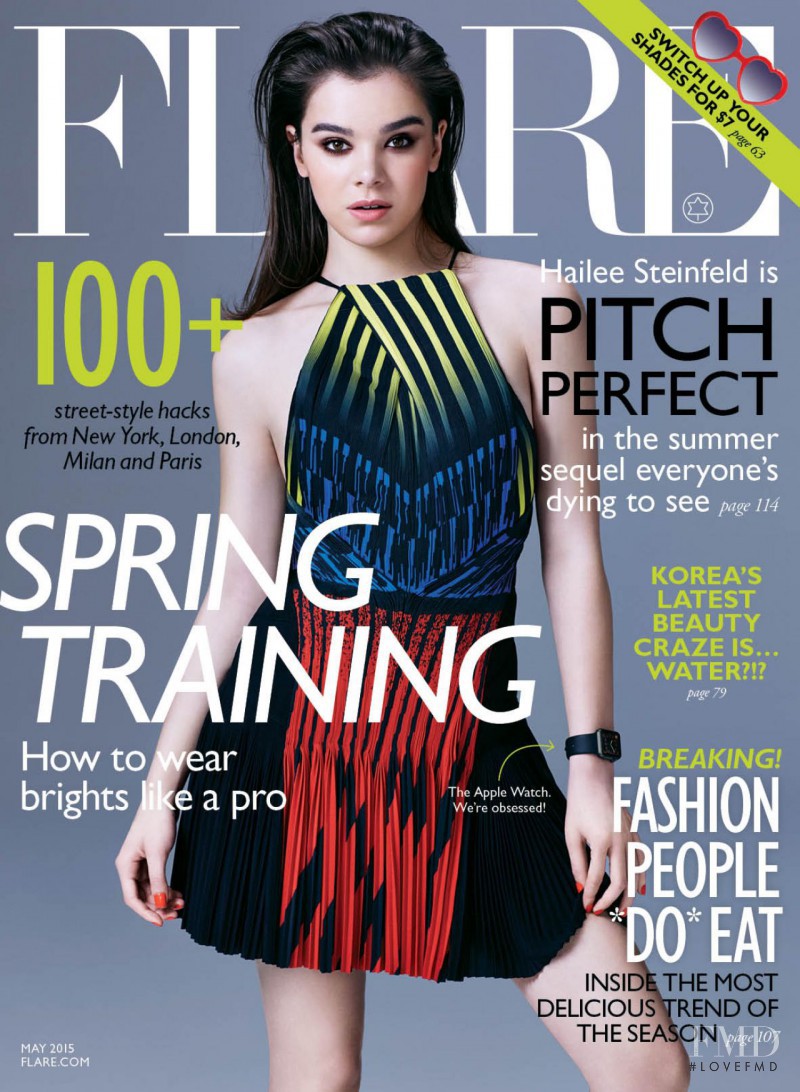 Hailee Steinfeld featured on the Flare Canada cover from May 2015
