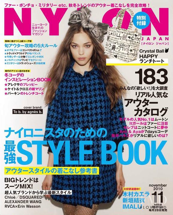 Ollie Kram featured on the Nylon Japan cover from November 2010