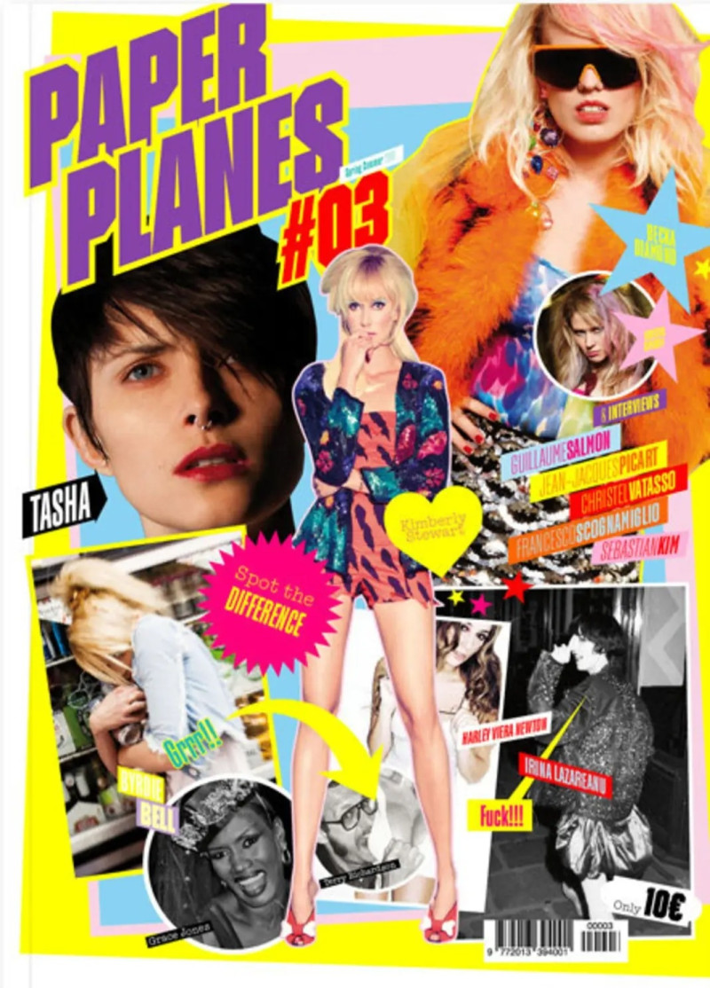 Tasha Tilberg, Irina Lazareanu, Kimberley Stewart featured on the Paper Planes Magazine cover from May 2010