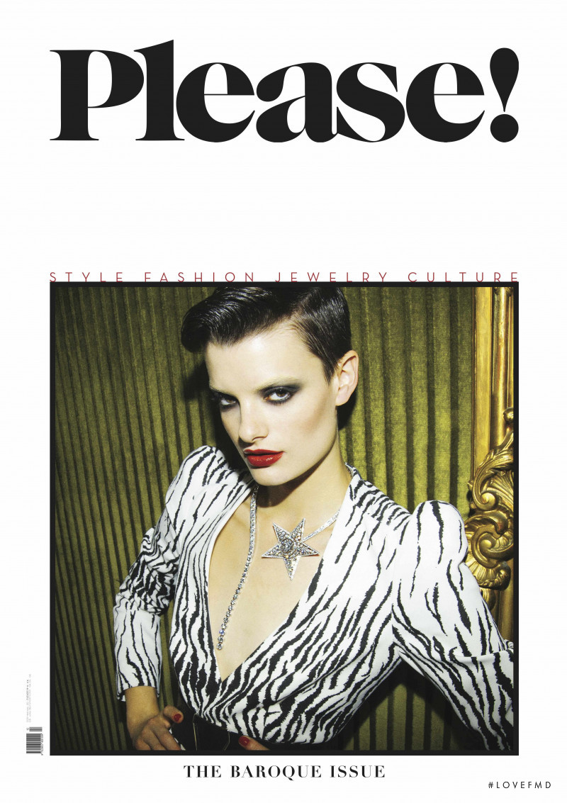 Paula Bertolini featured on the Please! cover from October 2012