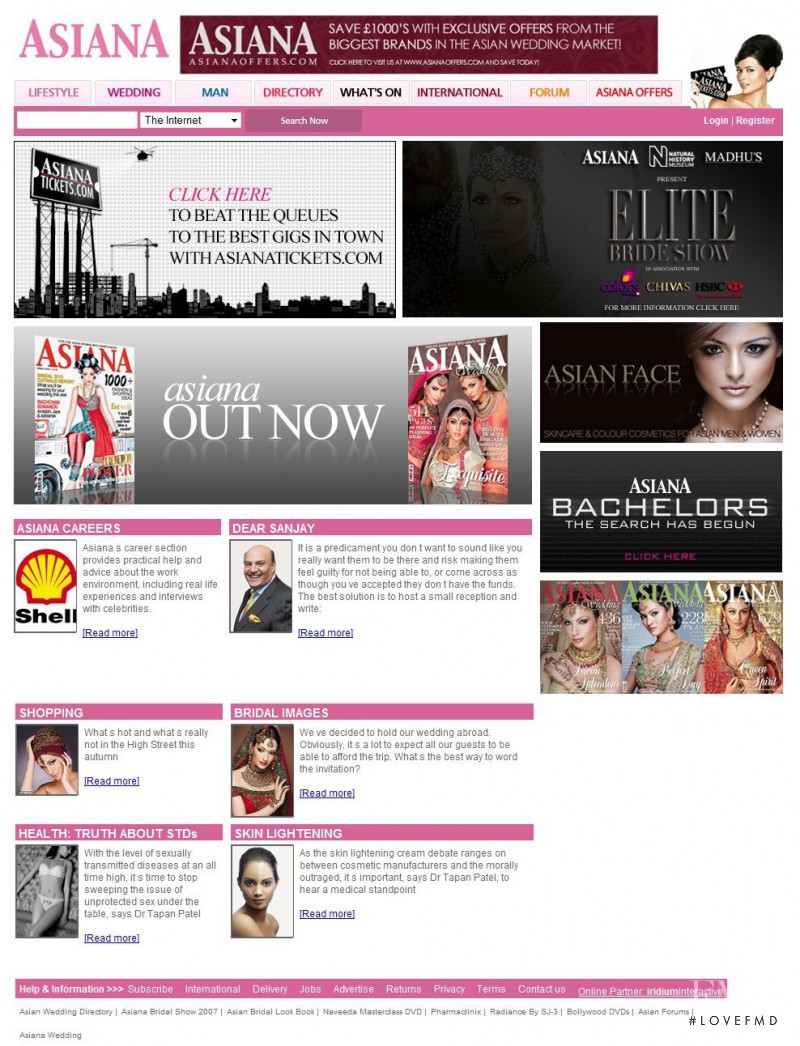  featured on the AsianaMag.com screen from April 2010