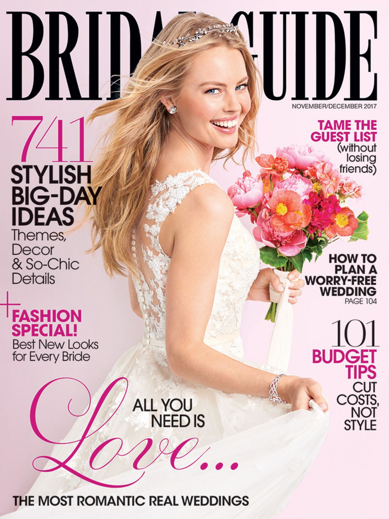  featured on the Bridal Guide cover from November 2017