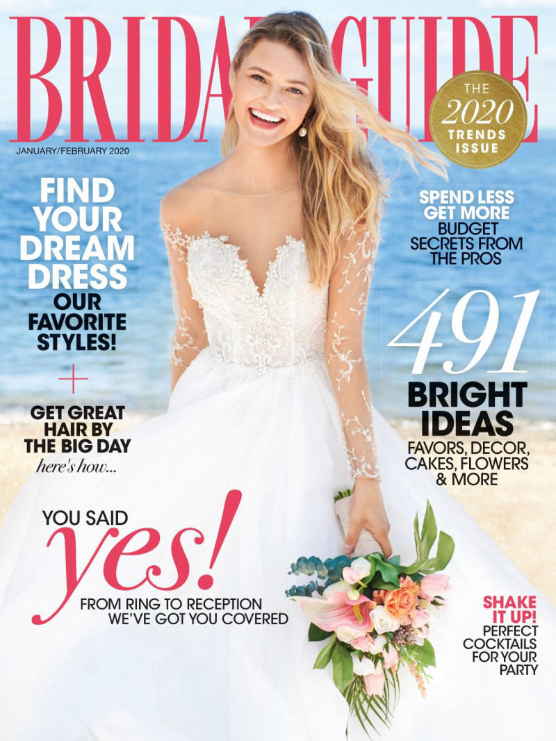  featured on the Bridal Guide cover from January 2020